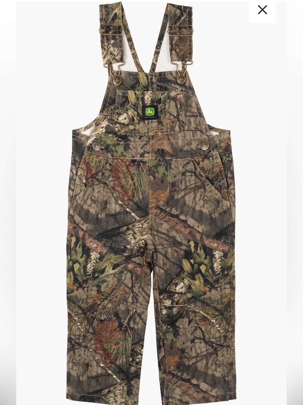 John Deere Camo Print Kids Overalls - Mossy Oak